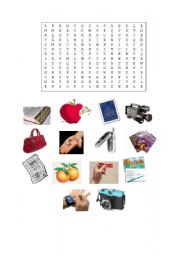 English Worksheet: everyday objects