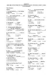 English Worksheet: test