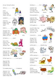 English Worksheet: comparatives