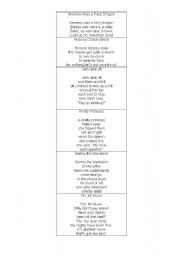 English Worksheet: POEMS