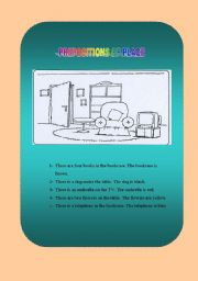 English worksheet: Prepositions of place