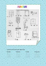 English Worksheet: Furniture