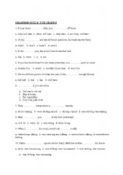 English worksheet: test for sbs