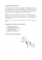 English worksheet: revision