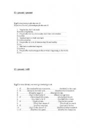 English worksheet: conditionals