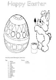 English Worksheet: happy easter