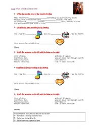 English Worksheet: What  feeling (Irene Cara)