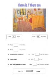 English Worksheet: There is / There are