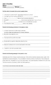 Passive Voice Worksheet