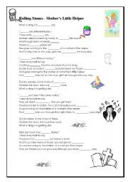 English Worksheet: Listen to this song and fill in the blanks