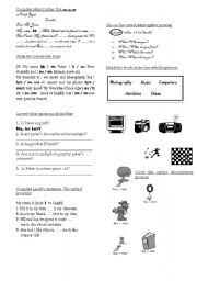 English Worksheet: To-be