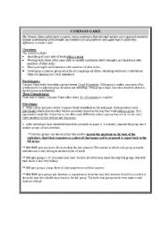 English Worksheet: Compass Points