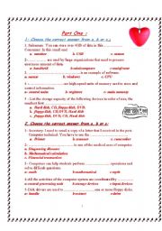 English worksheet: Vocabulary