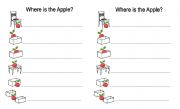 PREPOSITIONS  (Where is the Apple?)