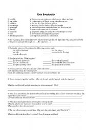 English Worksheet: Erin Brockovich film movie activity