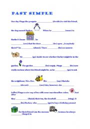 English Worksheet: past simple exercise