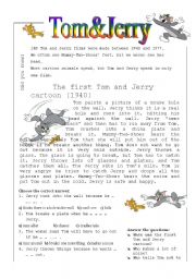 English Worksheet: Tom&Jerry