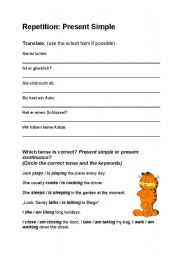 English worksheet: Present Simple Repetition