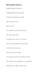 English Worksheet: present siemple 
