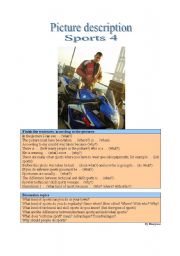 English Worksheet: Picture description - Sport 4