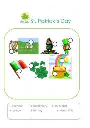 English Worksheet: St. Patricks Day