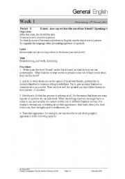 English Worksheet: Describing peoples appearance
