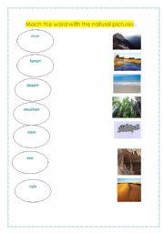 English Worksheet: nature
