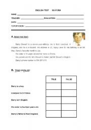 English worksheet: Identifying