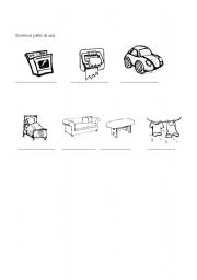 English worksheet: Parts of the house