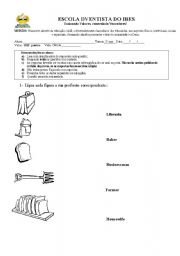 English worksheet: Professions