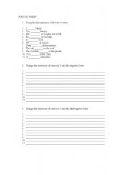 English worksheet: Past simple 