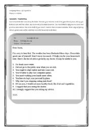 English worksheet: Ways of giving advice