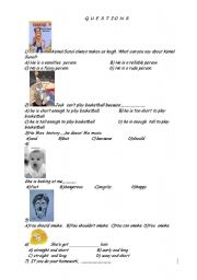 English worksheet: worksheet