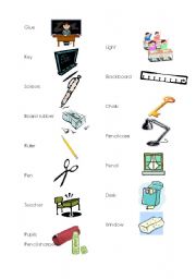 English worksheet: In the classroom spaghetti string