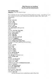 English worksheet: Sample of the lesson plan using the Internet