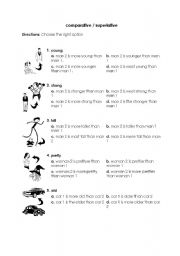 English Worksheet: comparative