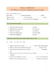 English Worksheet: Zero Conditional