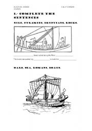 English worksheet: sailing