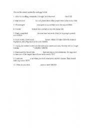 English worksheet: GERUND INFINITIVE