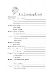 English worksheet: the unhappy ghost