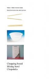 English worksheet: Kitchen Utensils