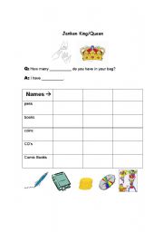 English Worksheet: Janken (Rock, Scissor, Paper) King