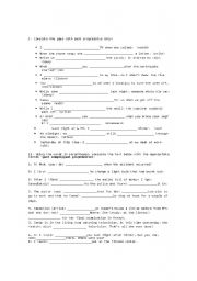 English Worksheet: past progressive part I