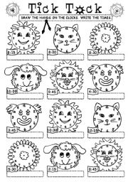 English Worksheet: Tick_Tock 