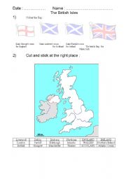 English worksheet: british isles