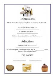 English Worksheet: Wallace and Gromit - A Matter of Loaf or Death - Expressions and pet names with FOOD vocab.