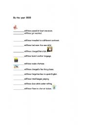 English Worksheet: Future Perfect Simple