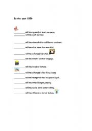 English worksheet: Future Perfect Simple