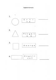 English worksheet: Shapes