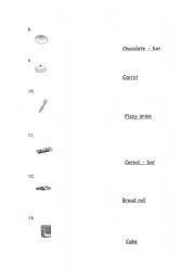 English worksheet: Food - people 2